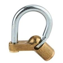 Cadenas d'artillerie 129 à talon coudé anse acier vis demi-lune