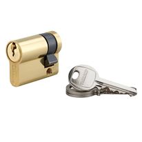 Demi-cylindre 30 x 10 mm laitonné 3 clés