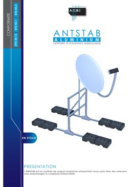 Support d'antenne autoportant 