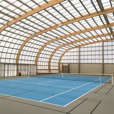 Plaque de couverture PVC bi-orienté haute résistance pour bâtiments sportifs | Greca HR RENOLIT Ondex