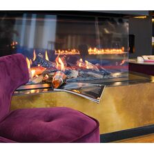 Cheminée à gaz en forme d’épi | True Vision 1300RD Quatro MDesign