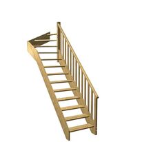 Escalier Aria quart tournant haut rampe Idéal | LAPEYRE SERVICES