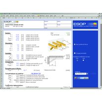 Logiciel de calcul et vérification des charpentes bois | Esop Bois version 3.6