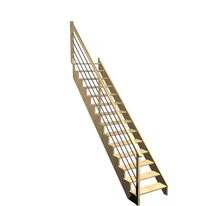 Escalier Ouessant droit rampe Régate tubes acier | LAPEYRE SERVICES 
