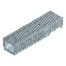 Caniveau en PE-PP 20 cm de largeur à cornières renforcées | Recyfix Pro 200