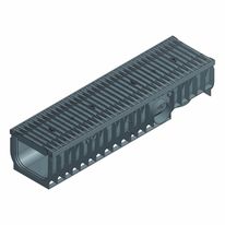 Caniveau en PE-PP 20 cm de largeur à cornières renforcées | Recyfix Pro 200