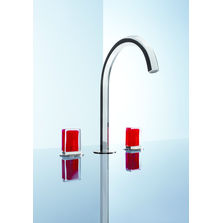 Mélangeur lavabo en verre soufflé et métal | Venezia