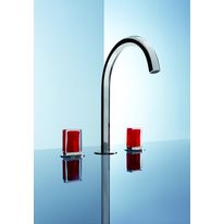 Mélangeur lavabo en verre soufflé et métal | Venezia