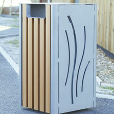 Poubelle de tri sélectif pour espaces verts et voirie | Serena Corbeille tri sélectif