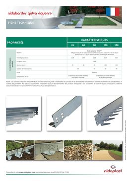 Bordures en acier galvanisé / Applications Paysagères et TP | Nidaborder Galva Equerre