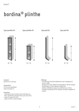 Plinthe de revêtement esthétique et polyvalente | bordina plinthe