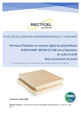 Panneau support d’étanchéité pour terrasses béton ou bois | Eurothane Br Bio