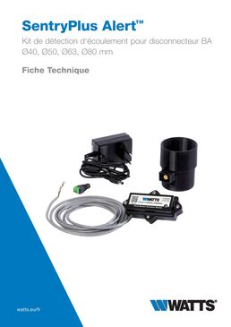 Kit de détection de fuite disconnecteur BA - SentryPlus Alert™