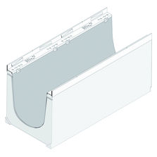 Caniveau de 49 cm de largeur pour zones à trafic lourd | Faserfix Super 400