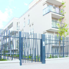 Portail pivotant imitation bambou | Portail pivotant Oobamboo