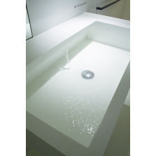 Plan vasque en corian à robinet escamotable | Ais