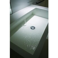 Plan vasque en corian à robinet escamotable | Ais
