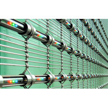 Maille inox à diodes diffusant des images fixes ou animées | Mediamesh