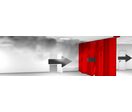 Rideau cantonnement de fumée franchissable