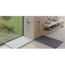 Receveur de douche fabriqué en finition ardoise et microtex | ONE