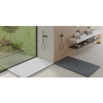 Receveur de douche fabriqué en finition ardoise et microtex | ONE