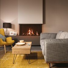 Cheminée à gaz double coin | True Vision 1050DC MDesign