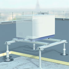 Système de structure support en aluminium pour équipement technique en toiture | Sherpal F