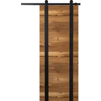 Porte coulissante en chêne à noeuds | HERMIONE 