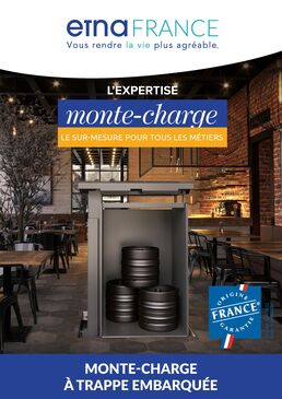 Monte-charge | Monte-charge à trappe embarquée hydraulique