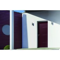 Porte d?’entrée en acier avec dormant bois | Acier Graph