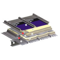 Couverture métallique photovoltaïque isolée | Couverture solaire isolée