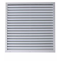 Grille extérieure Aluminium anodisé pour entrée ou rejet d´air - ailettes fixes pas de 33 mm | SITE008595