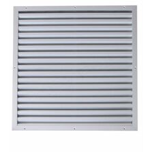 Grille extérieure Aluminium anodisé pour entrée ou rejet d´air - ailettes fixes pas de 33 mm | SITE008595