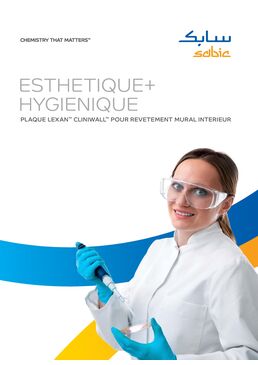 Plaques pré-colorées pour revêtement mural intérieur | LEXAN™ CLINIWALL™ Sheet