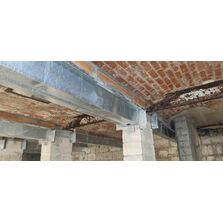 Renforcement plancher en poutrelles acier + voutains | Noubau 