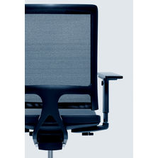 Fauteuil de bureau avec dossier en résille polyester | Open mind