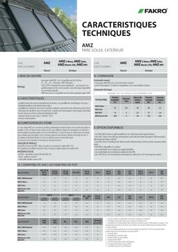 Store pare-soleil avec capteur solaire | AMZ Solar FAKRO