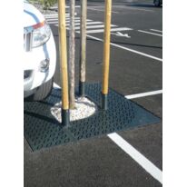 Grille d’arbre | Grille Amande en acier découpé au laser pour aménagement urbain