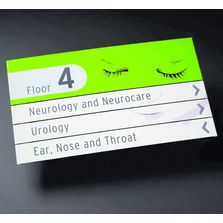 Panneaux de signalétique avec spots encastrés en option | Pacific / Messenger extérieur