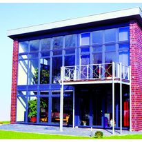 Fenêtre à châssis PVC recouvert de verre acrylique coloré | Acrylcolor