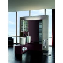 Armoire de toilette géante et banc lavabo | Mur armoire de toilette