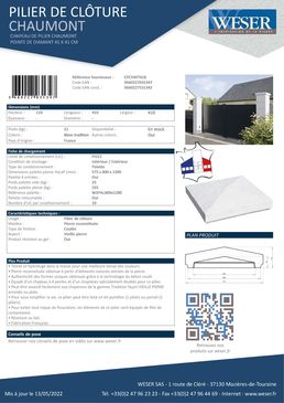 Pilier de portail |  CHAUMONT 