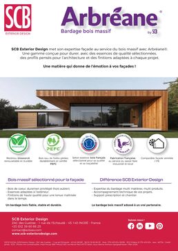 Arbréane® – Bardage bois massif pour façade ventilée