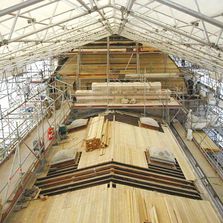 Parapluie de chantier à simple ou double pente sur structure aluminium | Paralu