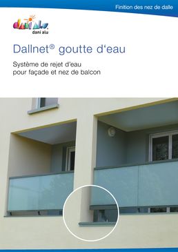 Système de rejet d’eau pour façade et nez de balcon | Dallnet Goutte d'eau