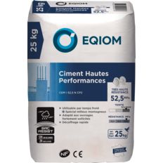 Ciment portland pour travaux par temps froid | Ciment EQIOM Hautes Performances CEM I 52,5 
