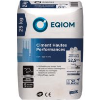 Ciment portland pour travaux par temps froid | Ciment EQIOM Hautes Performances CEM I 52,5 