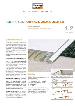 Profilés de transition pour sols | Schlüter-RENO-U