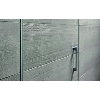 Porte d'entrée pivotante à axe excentré et habillage béton | Synua Armatura