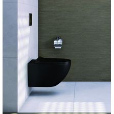 Cuvette suspendue sans bride noire mate | Sento